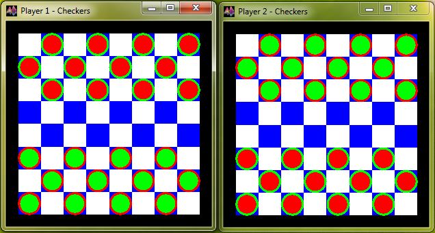 Checkers board generated with the Graph Plotter 3D.